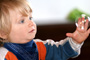 Kid with soap bubbles